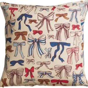 Sage and Clare. NWT. European Flax Linen. Lottie Bow Euro Shams. Machine Wash.